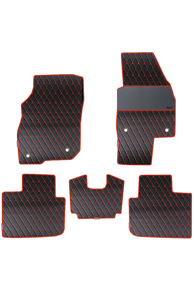 Luxury Leatherette Car Floor Mat For Skoda Kushaq