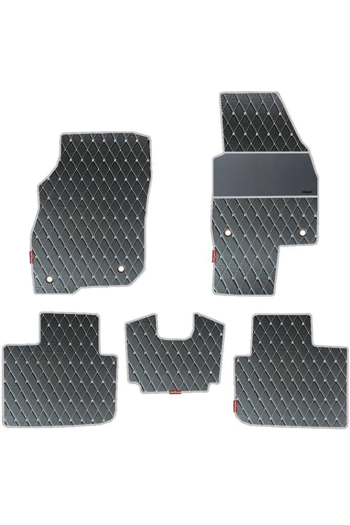 Luxury Leatherette Car Floor Mat For Skoda Kushaq