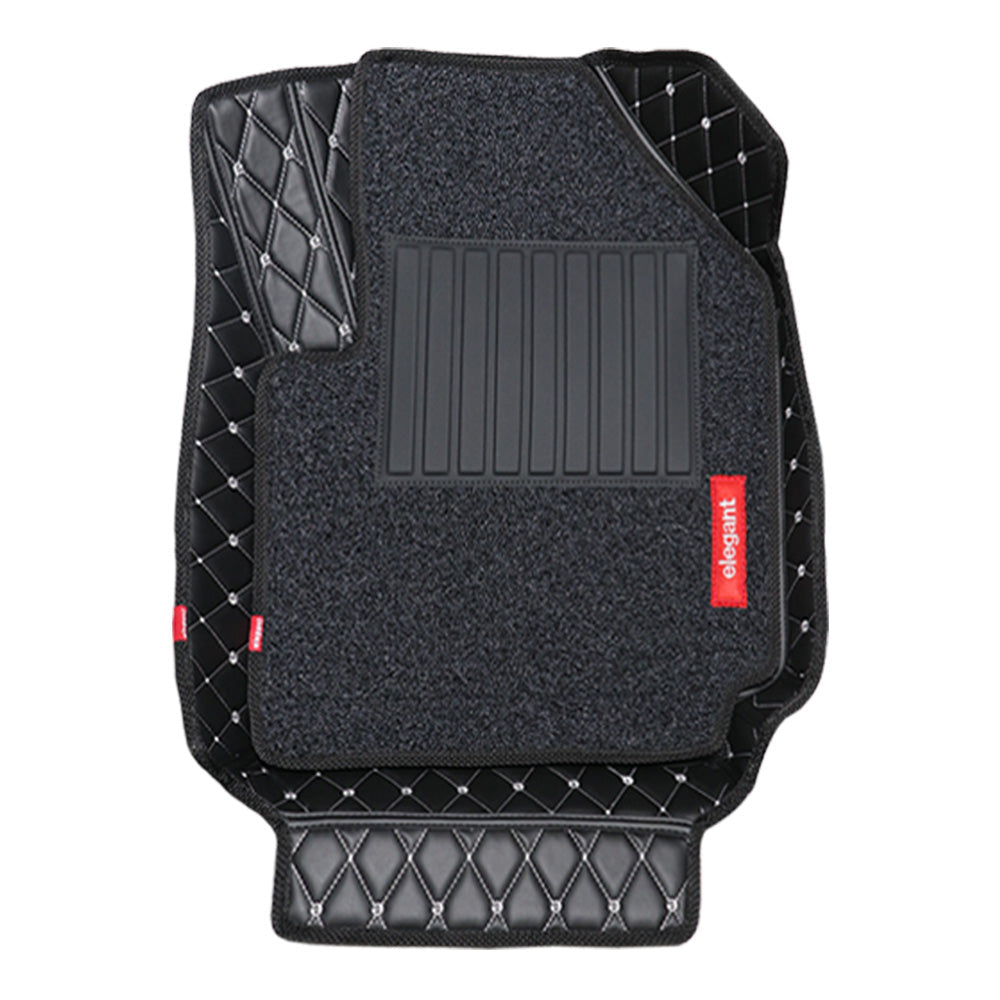 7D Car Floor Mats Black and White For Nissan Terrano