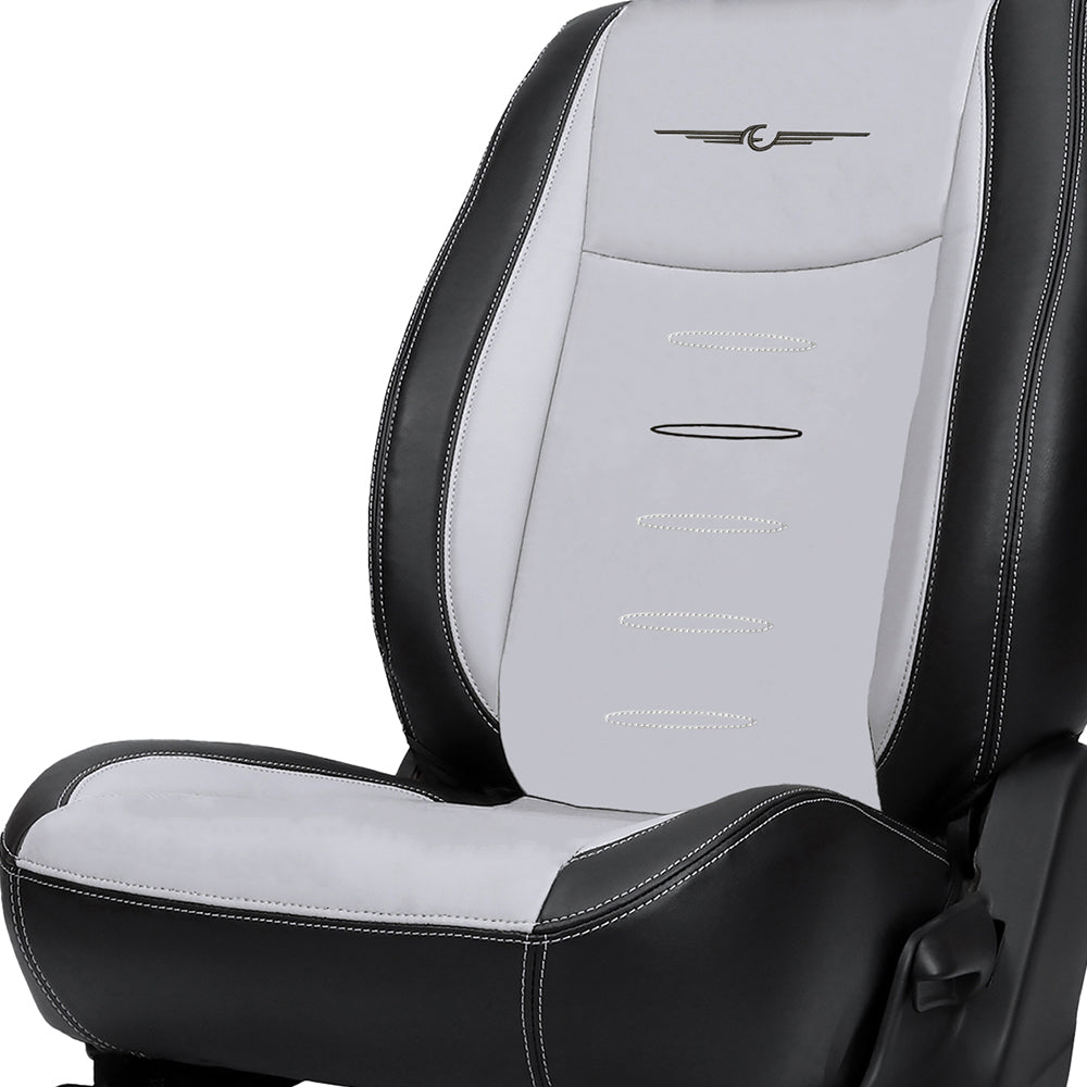 Oval Plus Bucket Fit Art Leather Car Seat Cover For Skoda Kushaq