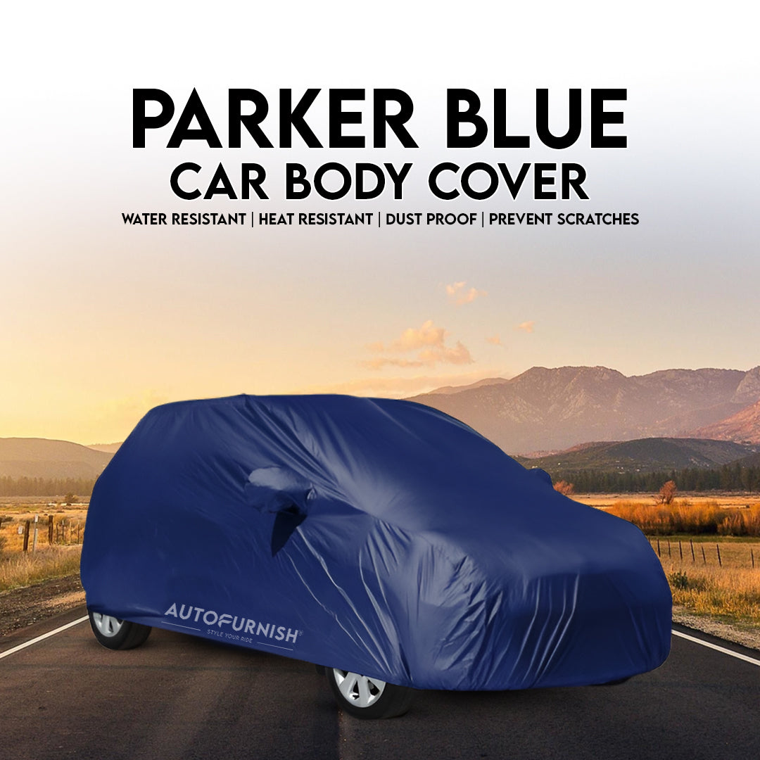Hyundai i20 2008-14 Car Body Cover, Heat & Water Resistant with Side Mirror Pockets (PARKER BLUE)