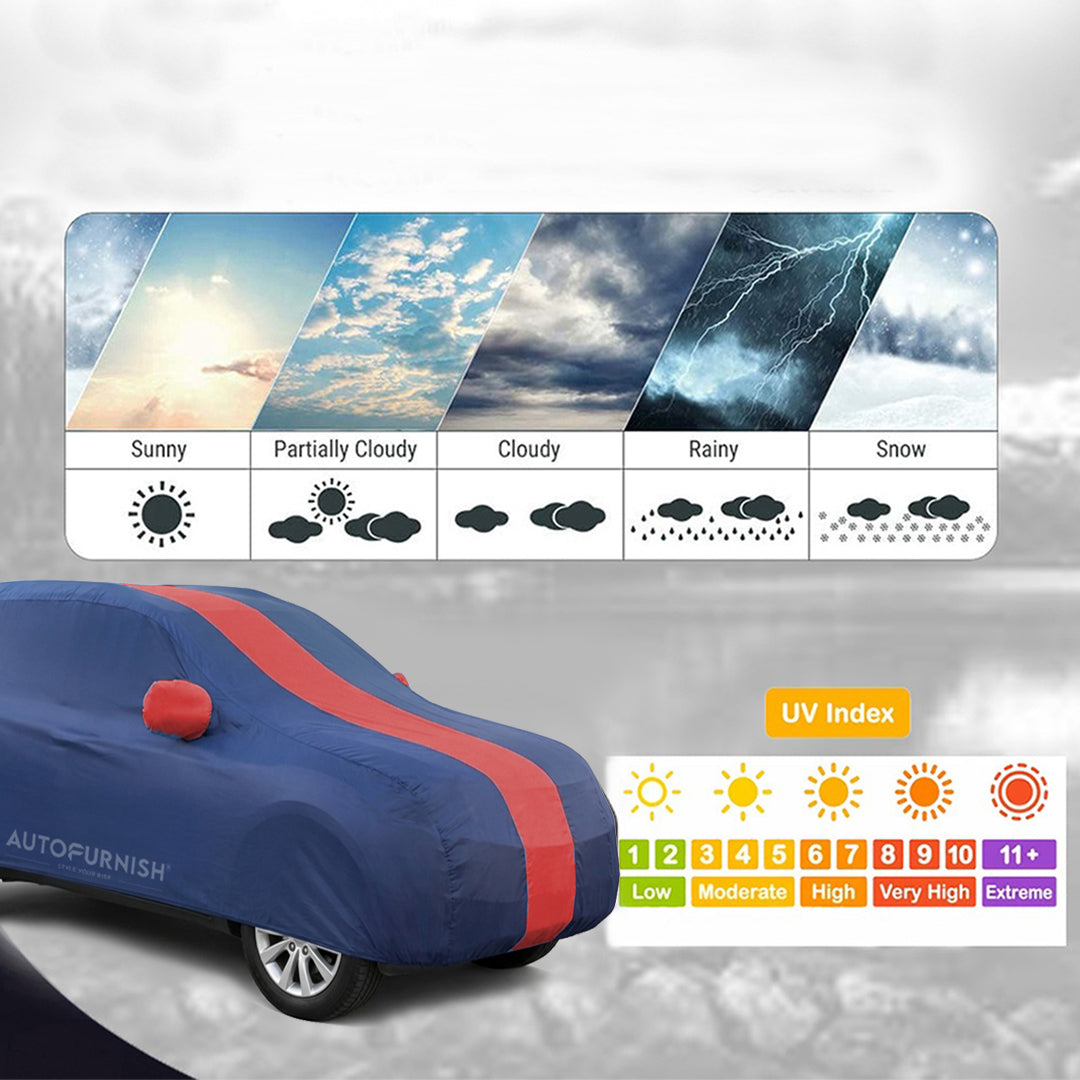 Ford Fiesta Classic Car Body Cover, Heat & Water Resistant with Side Mirror Pockets (ARC Series)