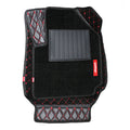 Royal 7D Car Floor Mats Black and Red For Mahindra Scorpio