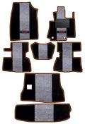 Edge Carpet Car Floor Mat Black and Grey For Mahindra Scorpio