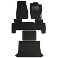 Cord Carpet Car Floor Mat Black For Mahindra Scorpio