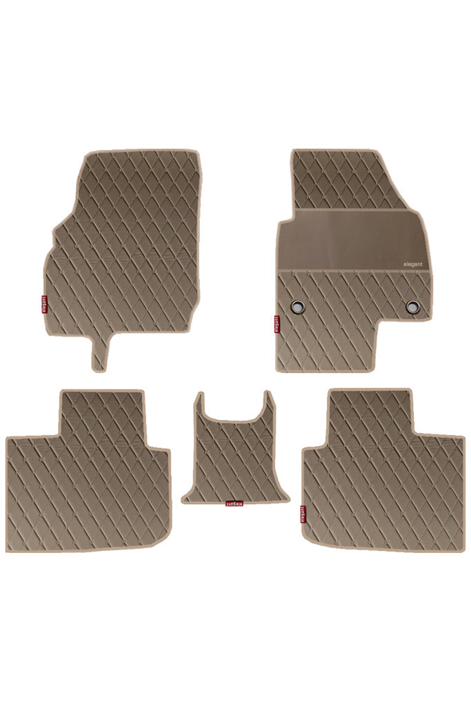 Luxury Leatherette Car Floor Mat For Skoda Slavia