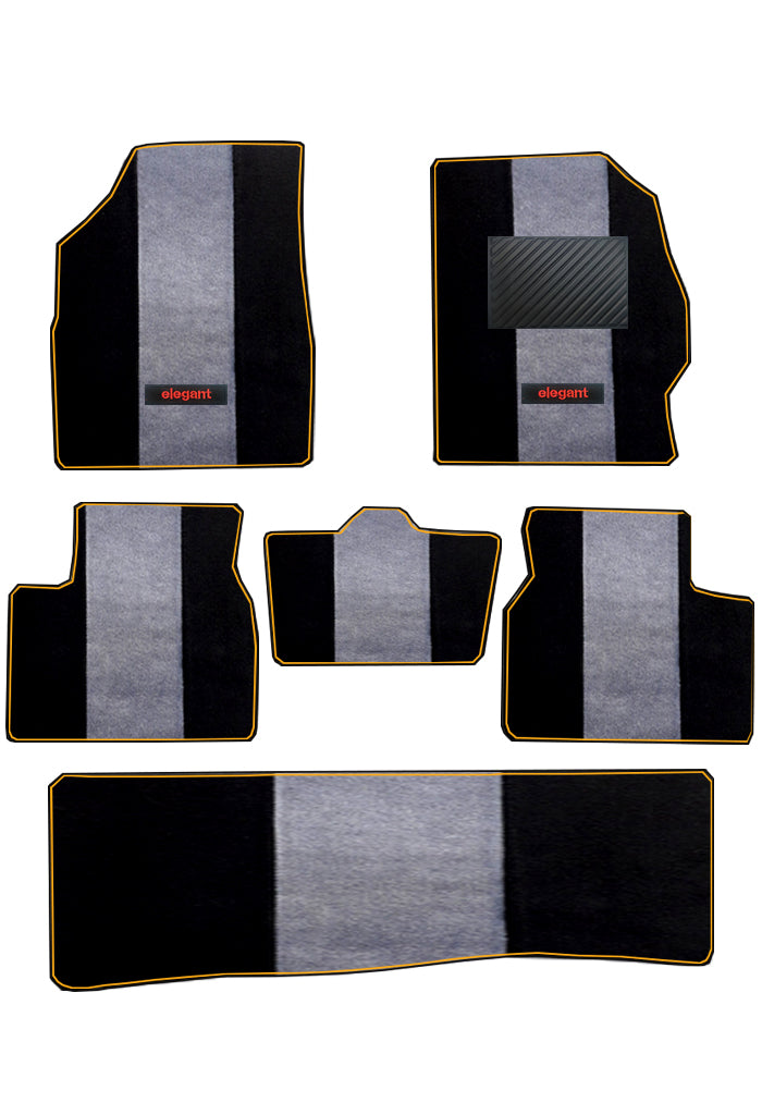 Edge Carpet Car Floor Mat Black and Grey For Mahindra XUV500