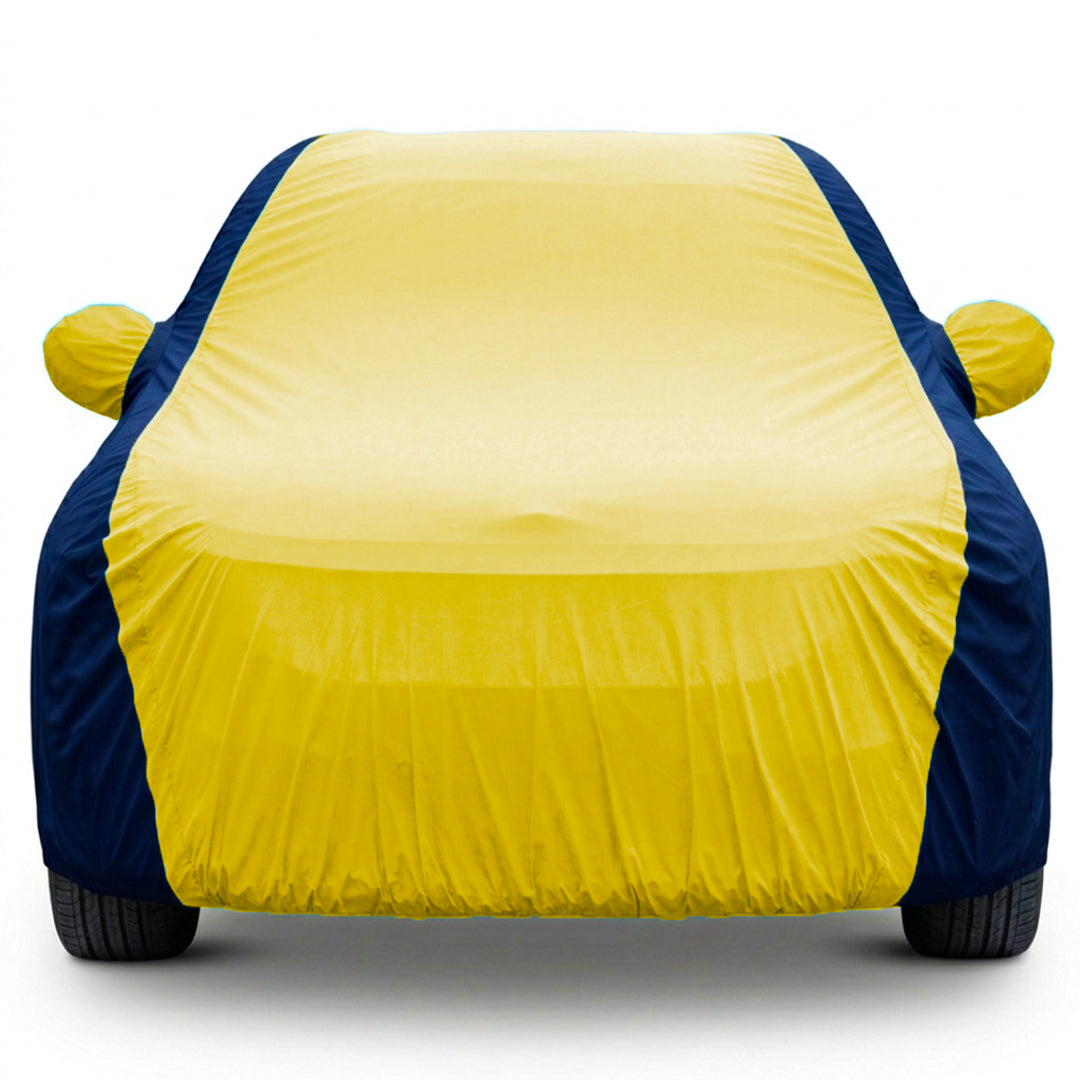 Hyundai Xcent Car Body Cover, Triple Stitched, Heat & Water Resistant with Side Mirror Pockets (SPORTY Series)