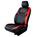 Vogue Star Art Leather Car Seat Cover Black and Red For Citroen C3