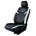 Vogue Star Art Leather Car Seat Cover Black and Grey For Maruti Brezza