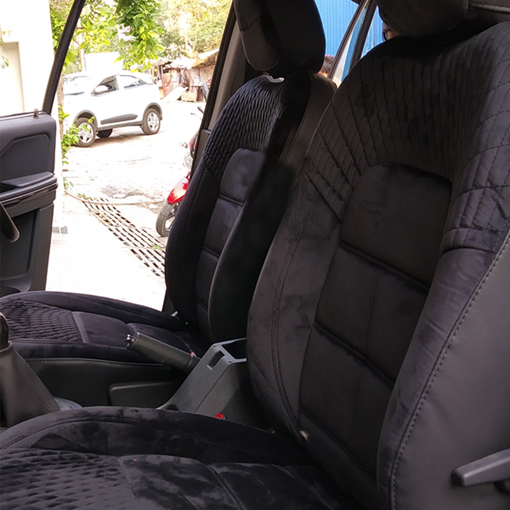 Veloba Crescent Velvet Fabric Car Seat Cover For Maruti S-Cross
