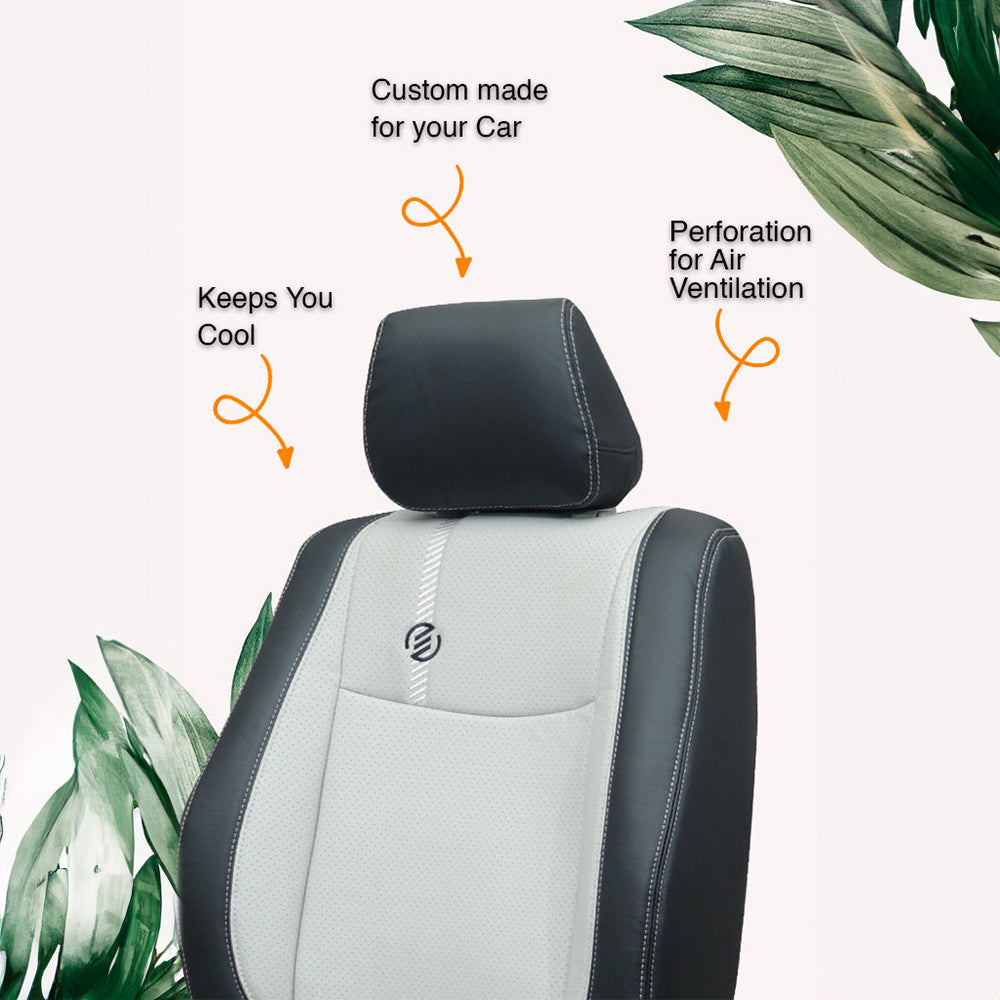 Venti 1 Duo Perforated Art Leather Car Seat Cover For Renault Duster