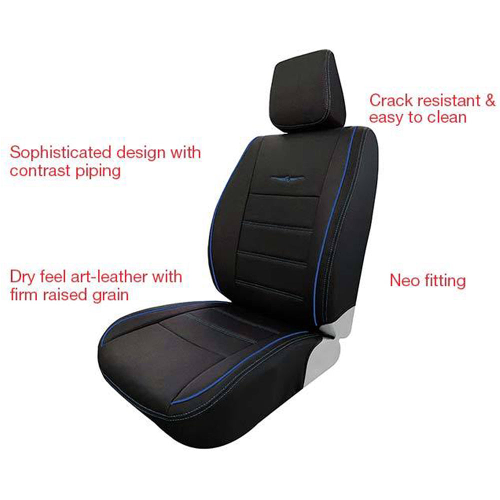 Vogue Urban Plus Art Leather Car Seat Cover Black and Blue For Maruti Grand Vitara