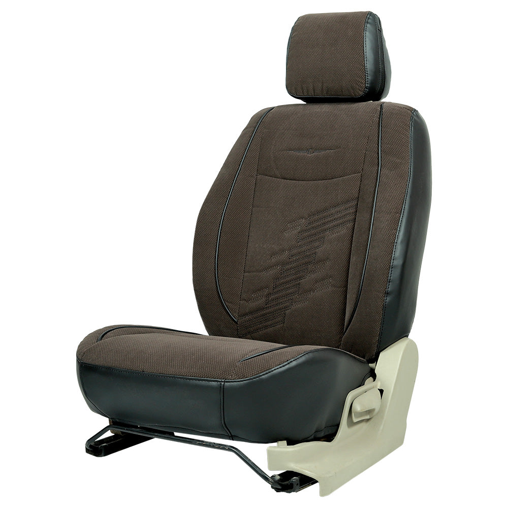 Comfy Z-Dot Fabric Car Seat Cover For Toyota Innova Crysta with Free Set of 4 Comfy Cushion