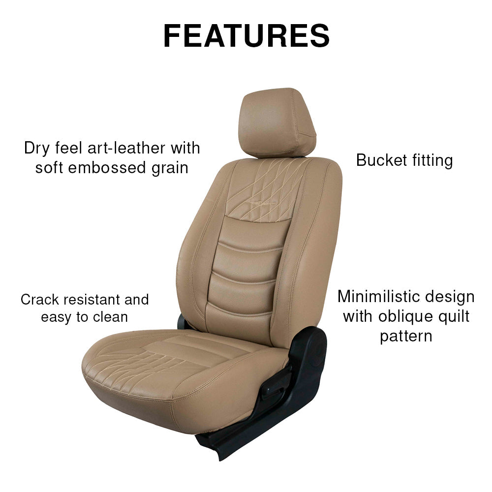 Colt Bucket Fit Art Leather Car Seat Cover For Maruti Brezza