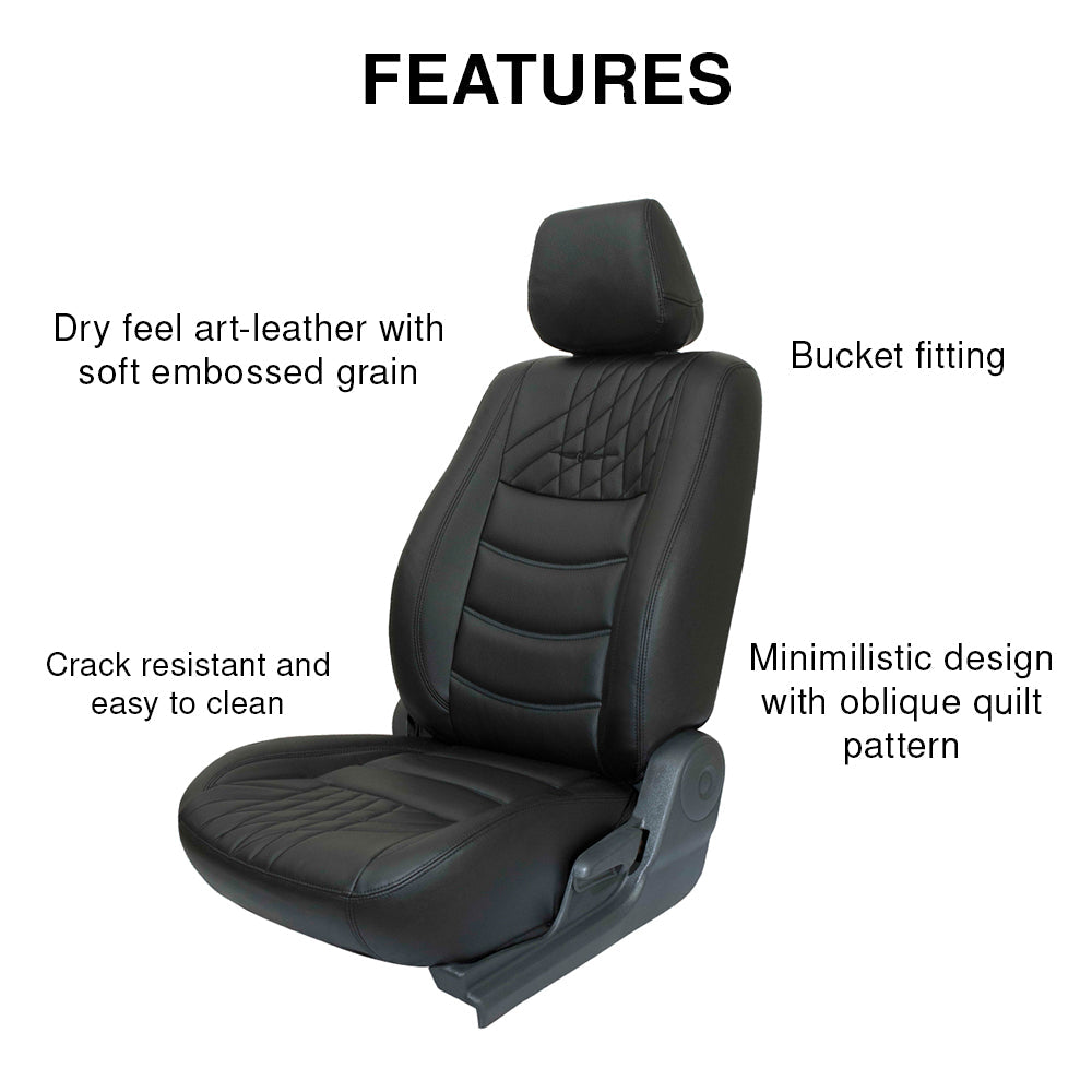 Colt Bucket Fit Art Leather Car Seat Cover For Maruti Brezza