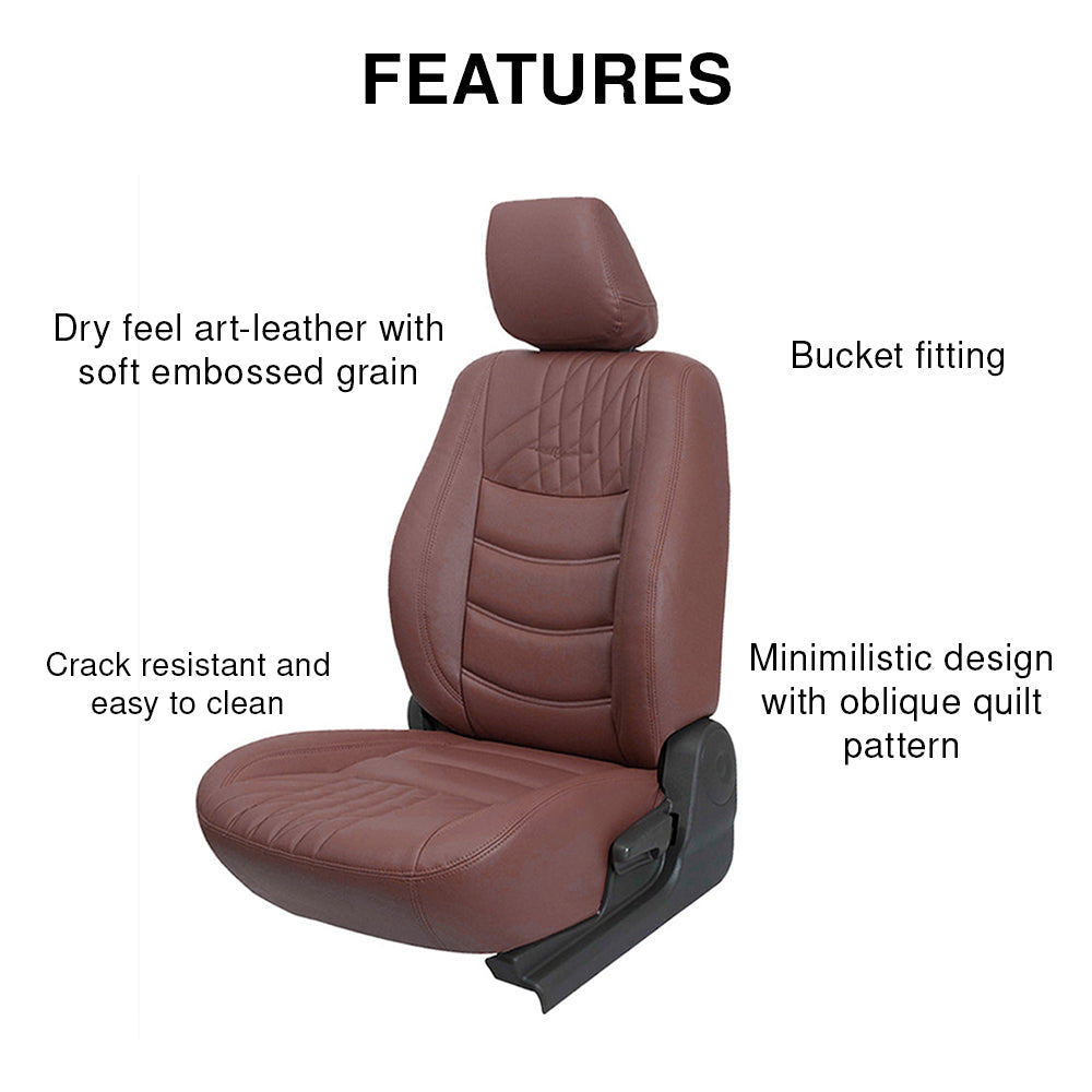 Colt Bucket Fit Art Leather Car Seat Cover For Maruti Brezza