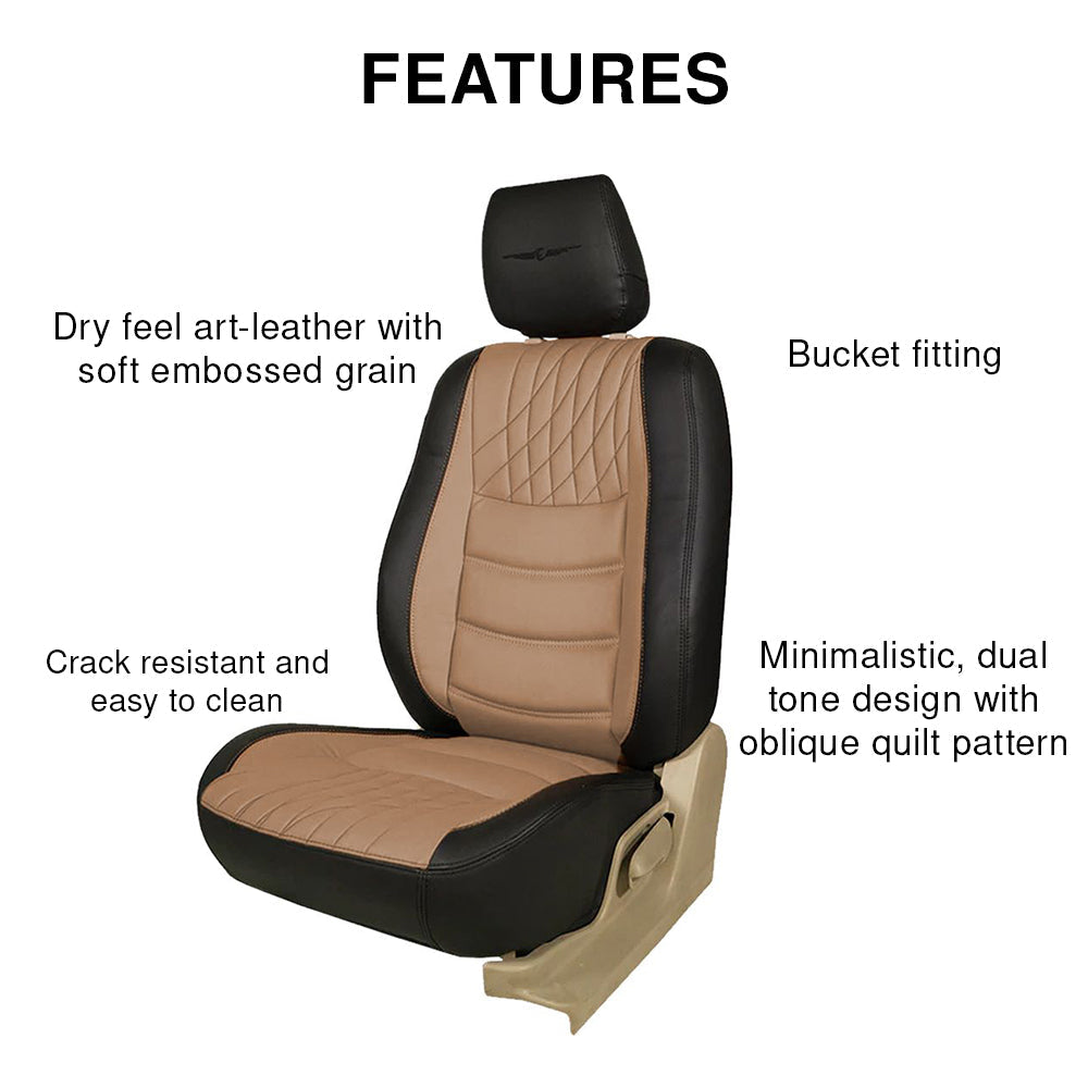 Colt Duo Bucket Fit Art Leather Car Seat Cover For Citroen C3