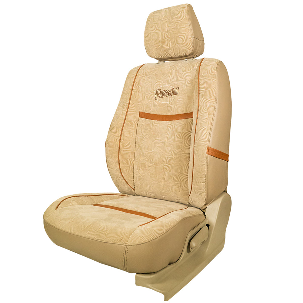 Comfy Waves Fabric Car Seat Cover For Honda City with Free Set of 4 Comfy Cushion