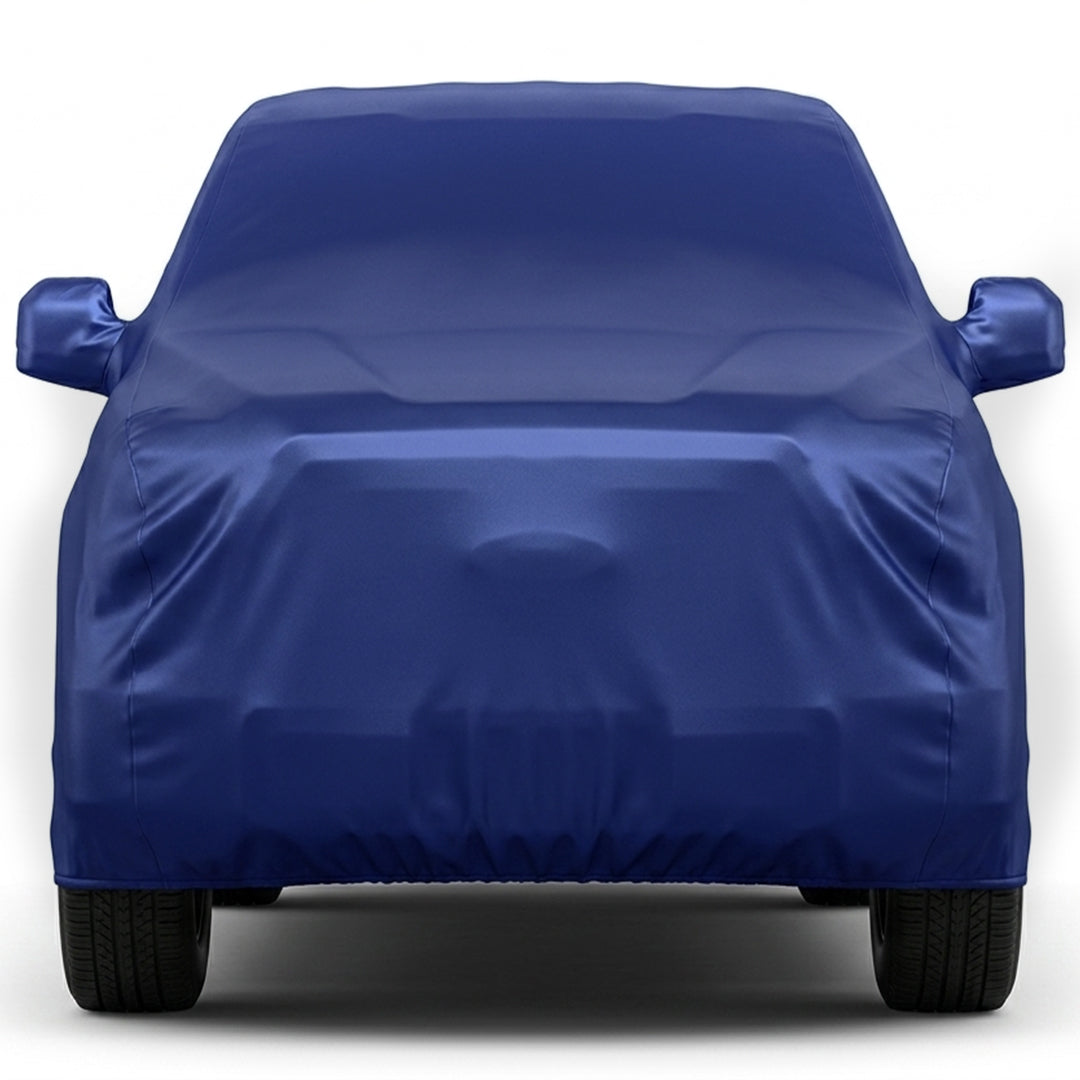 Ford EcoSport Car Body Cover, Heat & Water Resistant with Side Mirror Pockets (PARKER BLUE)