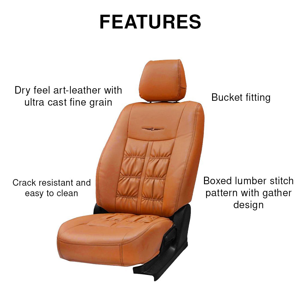 Nappa Grande Art Leather Car Seat Cover For Tata Harrier