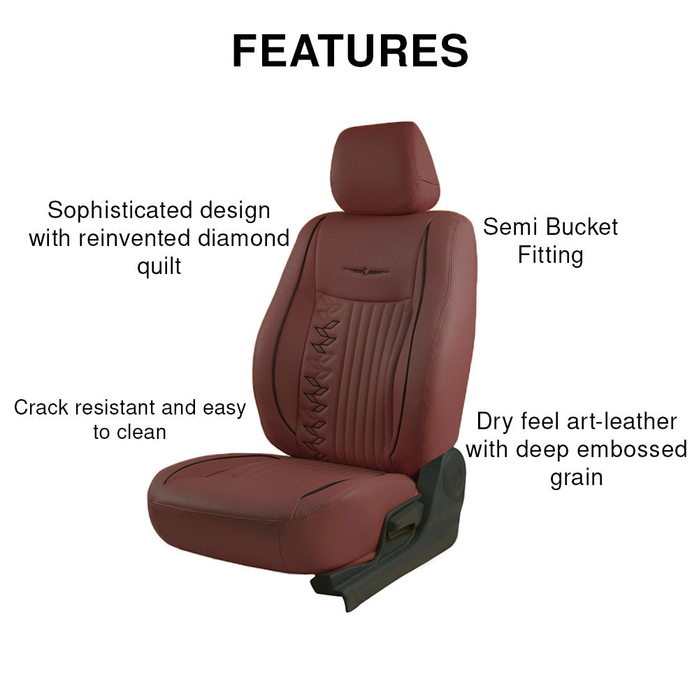 Vogue Knight Art Leather Car Seat Cover For Renault Duster