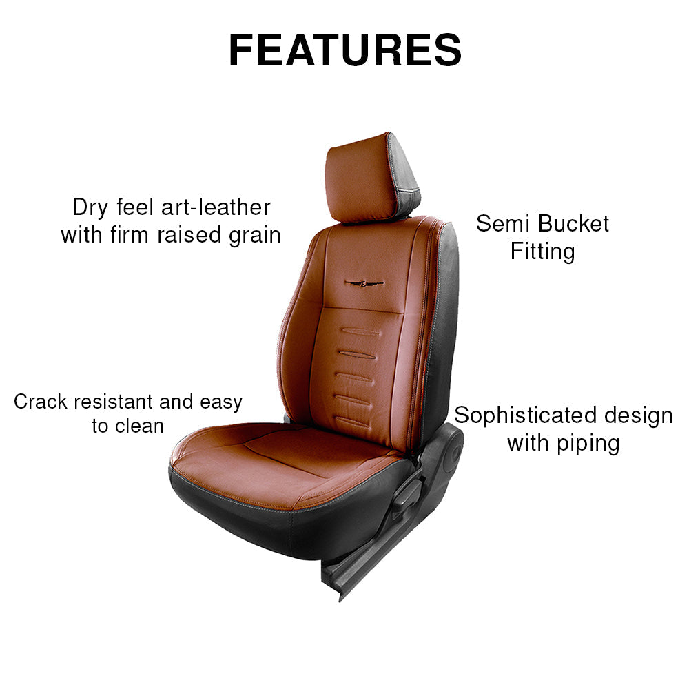 Vogue Oval Plus Art Leather Bucket Fitting Car Seat Cover For Maruti Ertiga