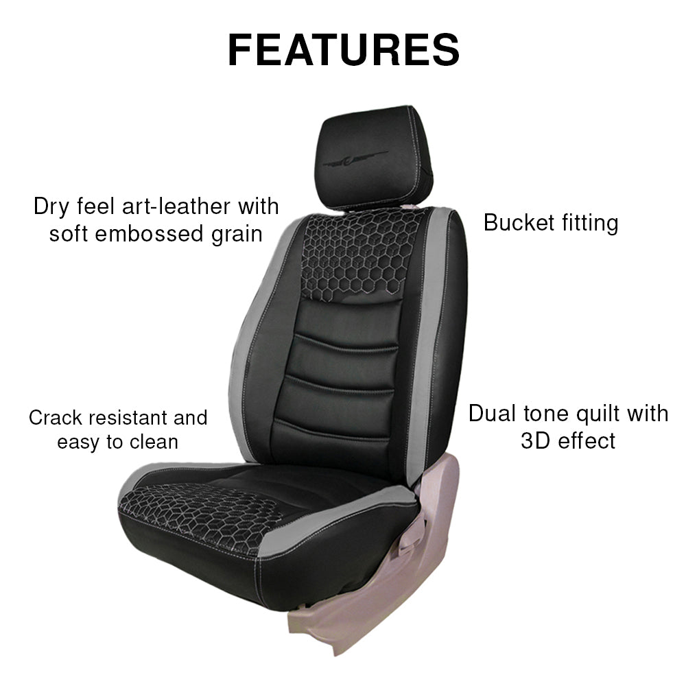 Glory Prism Art Leather Car Seat Cover For Tata Nexon