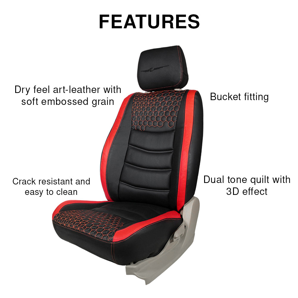 Glory Prism Art Leather Car Seat Cover For Tata Tigor