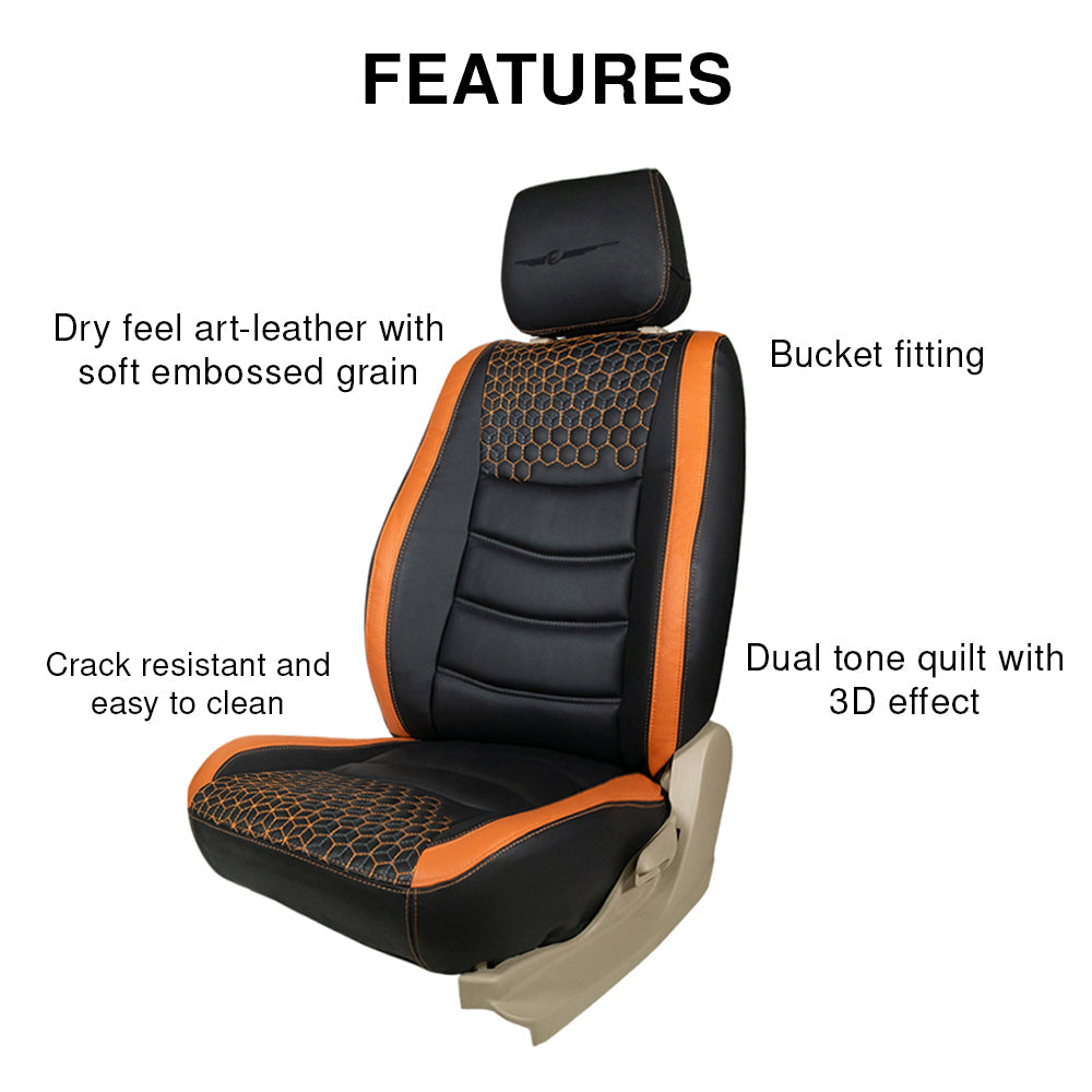 Glory Prism Art Leather Car Seat Cover For Renault Kiger