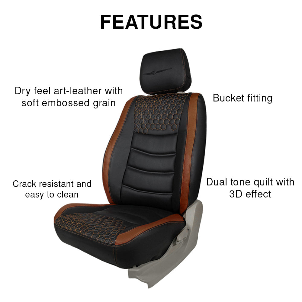 Glory Prism Art Leather Car Seat Cover For Renault Kiger