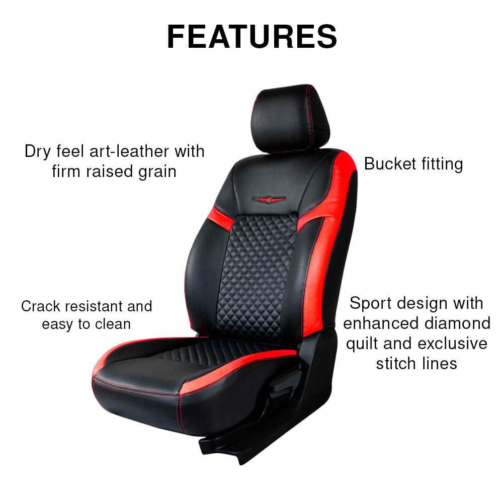 Vogue Star Art Leather Car Seat Cover For Tata Harrier