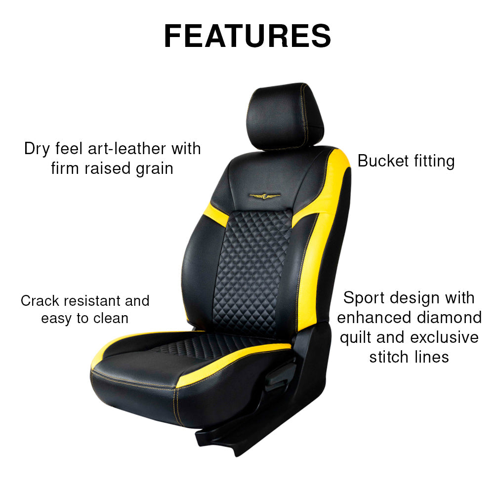 Vogue Star Art Leather Car Seat Cover For Tata Harrier