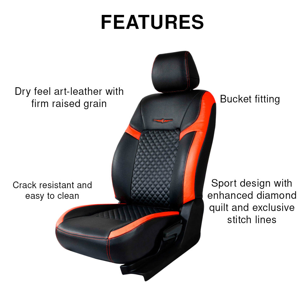 Vogue Star Art Leather Car Seat Cover For Tata Harrier
