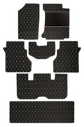 Luxury Leatherette Car Floor Mat Black and White For Maruti Ertiga