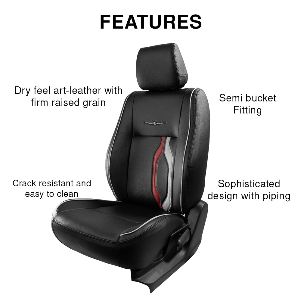 Trip Plus Bucket Fit Art Leather Car Seat Cover For Tata Punch