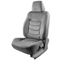 Veloba Crescent Velvet Fabric Car Seat Cover Grey For Maruti Brezza