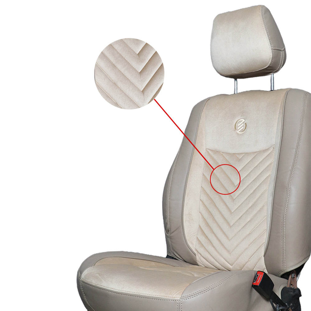Veloba Softy Velvet Fabric Car Seat Cover For Maruti Fronx