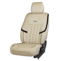 King Velvet Fabric Car Seat Cover Beige For Maruti Brezza