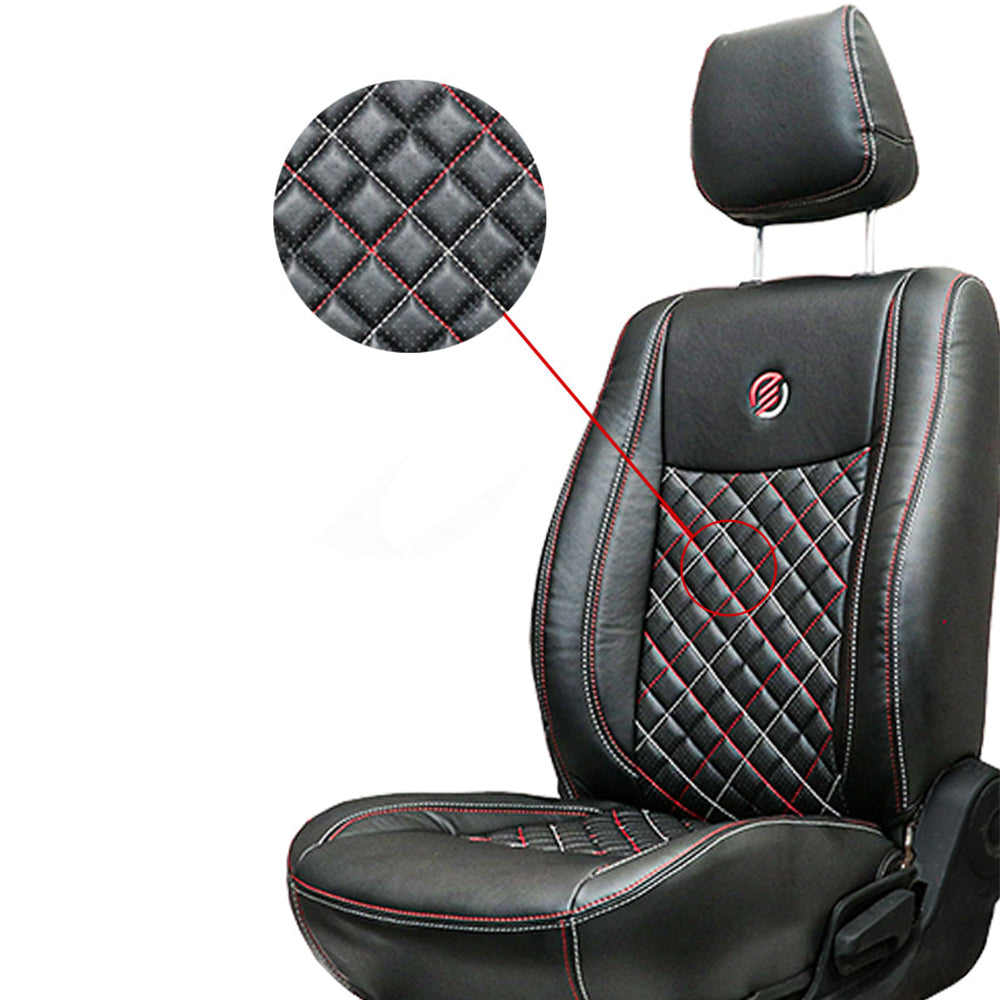 Venti 3 Perforated Art Leather Car Seat Cover For Maruti Fronx