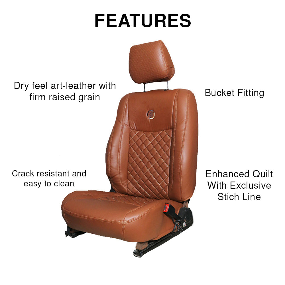 Venti 3 Perforated Art Leather Car Seat Cover For Maruti Fronx