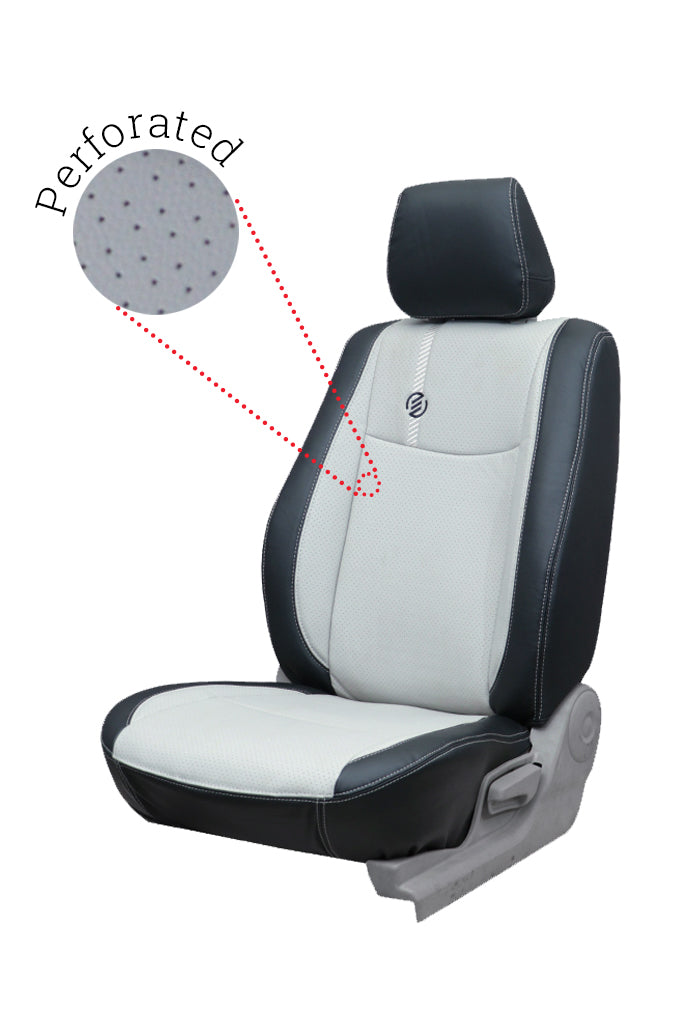 Venti 1 Duo Perforated Art Leather Car Seat Cover For Mahindra Scorpio