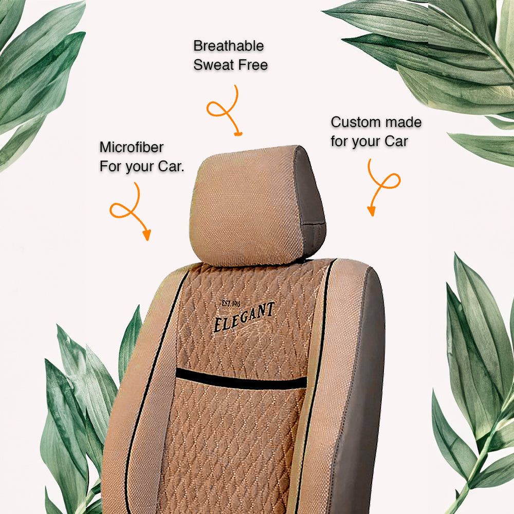 Comfy Vintage Fabric Car Seat Cover For Honda Mobilio with Free Set of 4 Comfy Cushion
