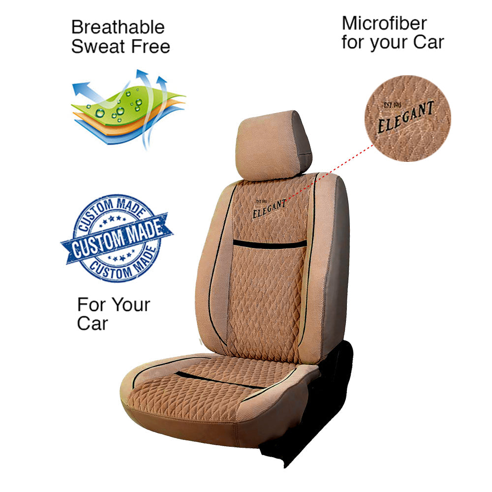 Comfy Vintage Fabric Car Seat Cover For Honda Mobilio with Free Set of 4 Comfy Cushion