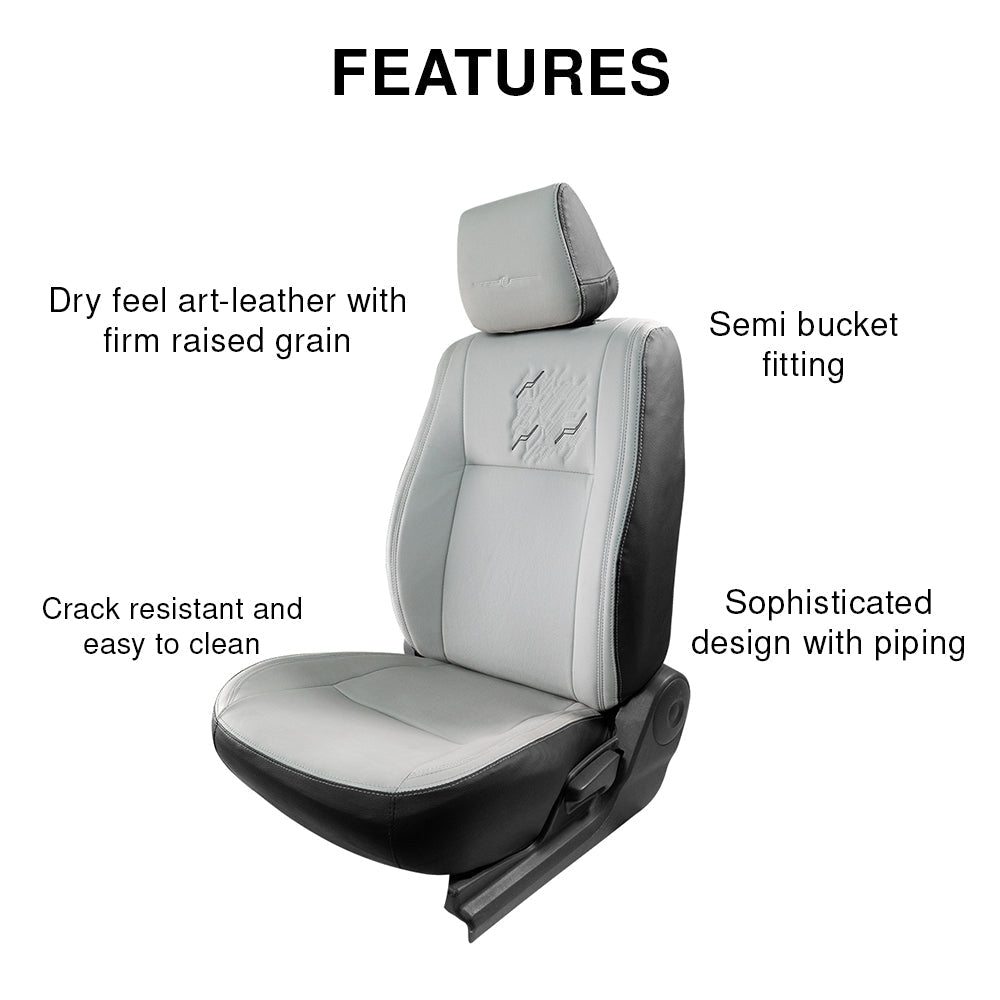 Vogue Zap Plus Art Leather Bucket Fitting Car Seat Cover For Nissan Kicks